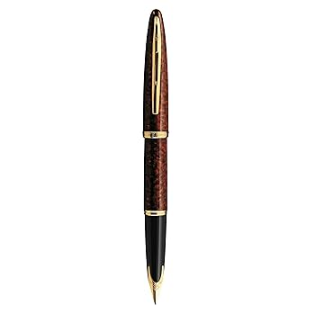 WATERMAN ウォーターマン カレン 万年筆 アンバーシマー 美品 Amazon.com : Waterman Carène Marine Amber Fountain Pen